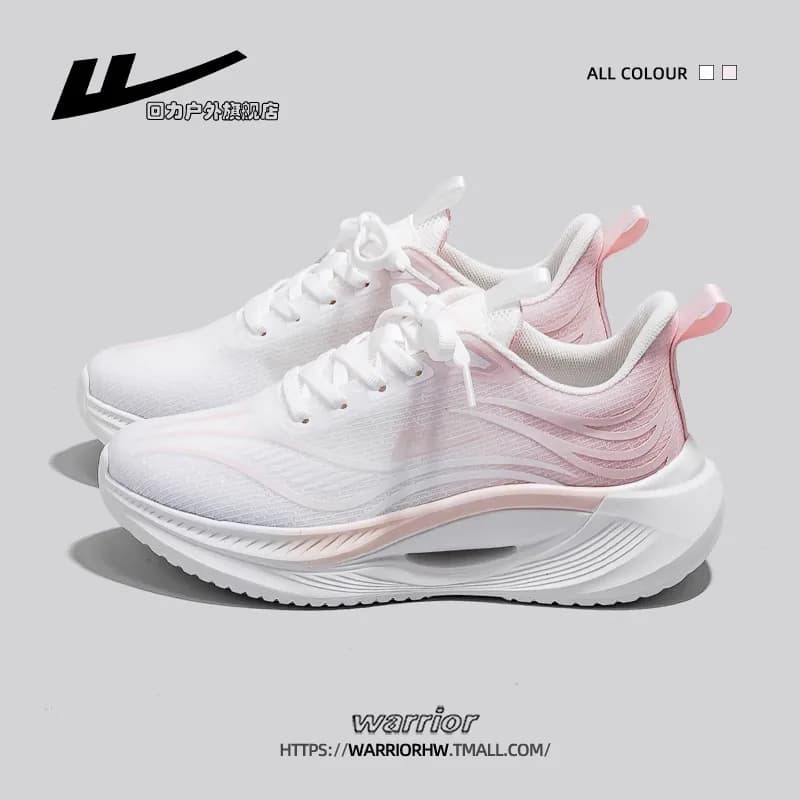 Sepatu Sneakers Wanita Warrior 2026 Musim Panas, Sol Empuk & Ringan untuk Olahraga